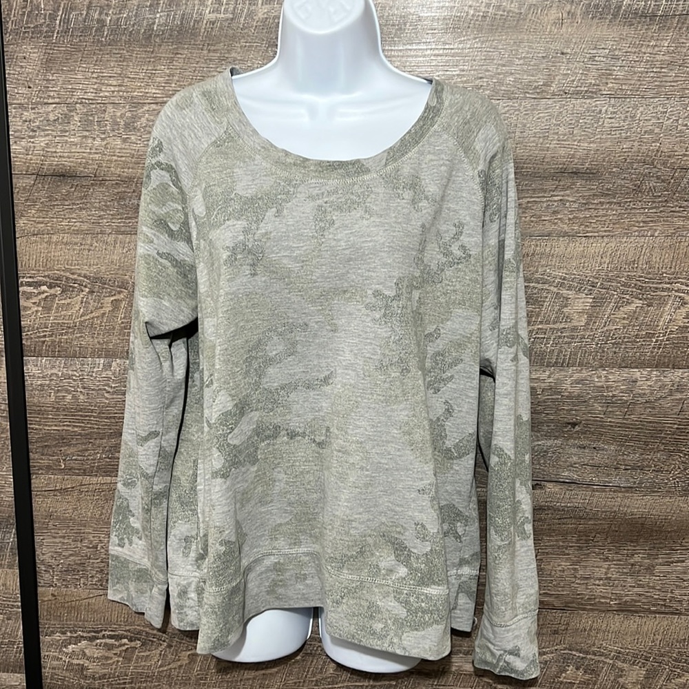 Faded camouflage sweatshirt